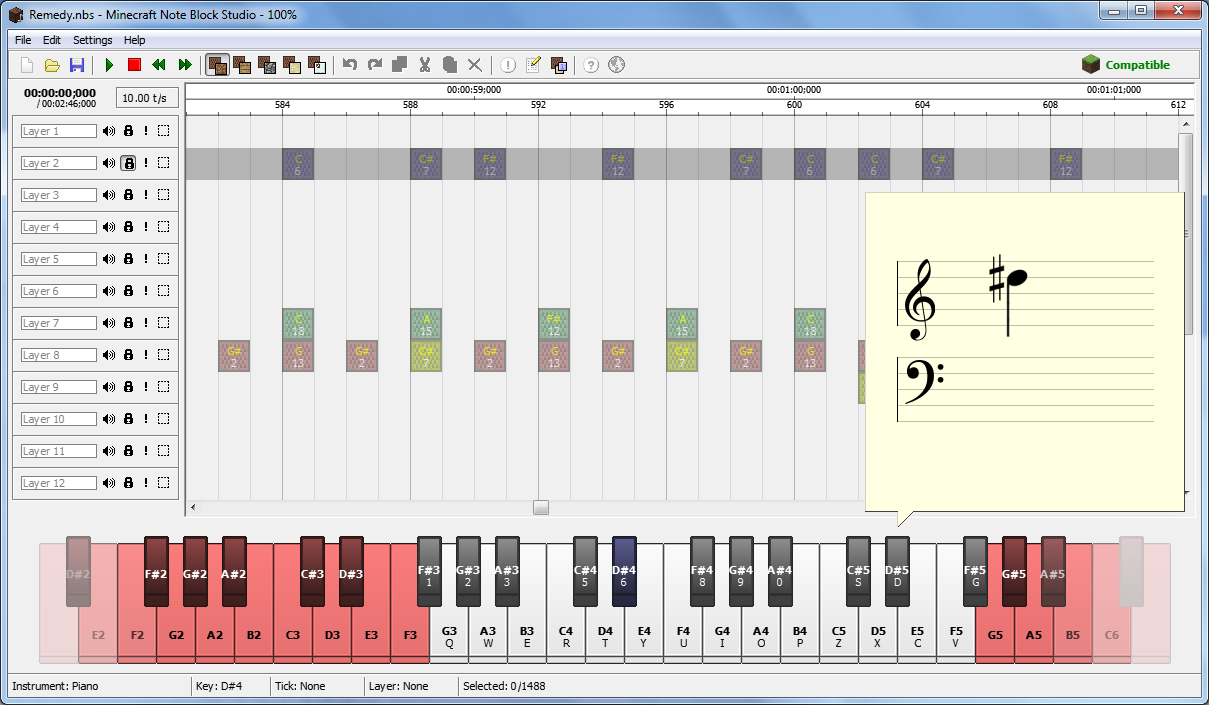 Minecraft Note Block Studio picture or screenshot