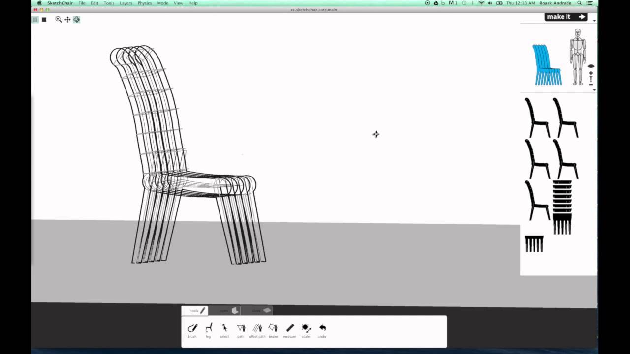 SketchChair picture or screenshot