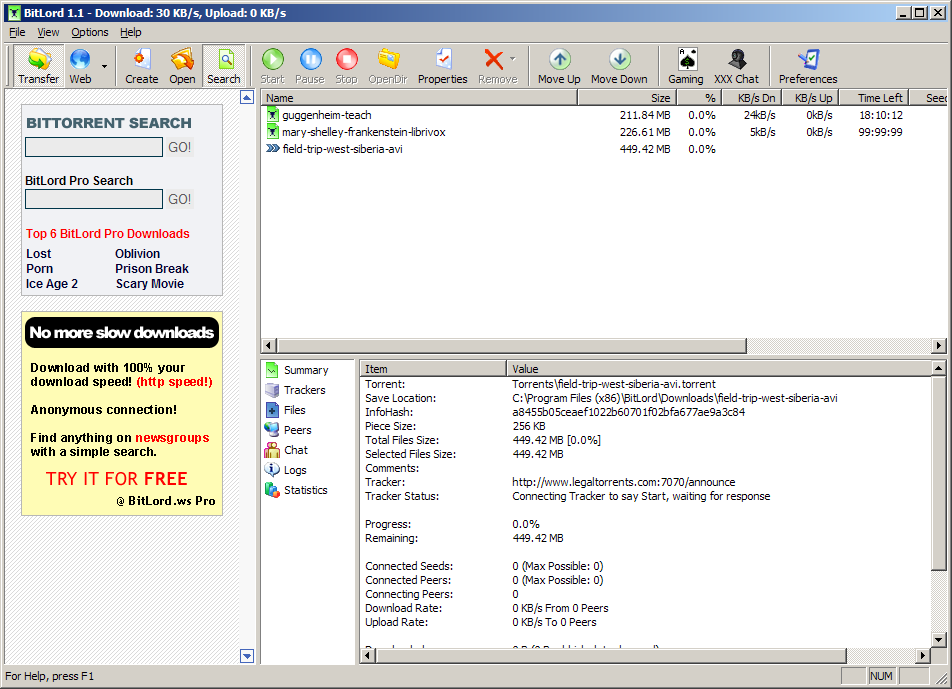 BitLord - The Ultimate Torrent Downloader file extensions