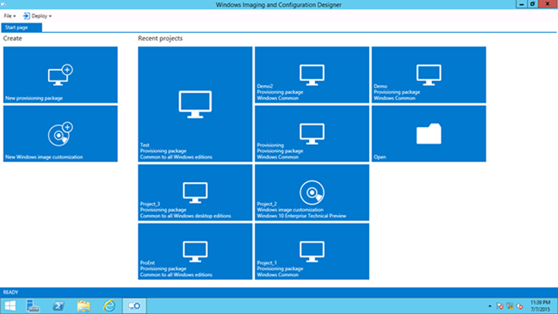 Windows Imaging and Configuration Designer picture or screenshot