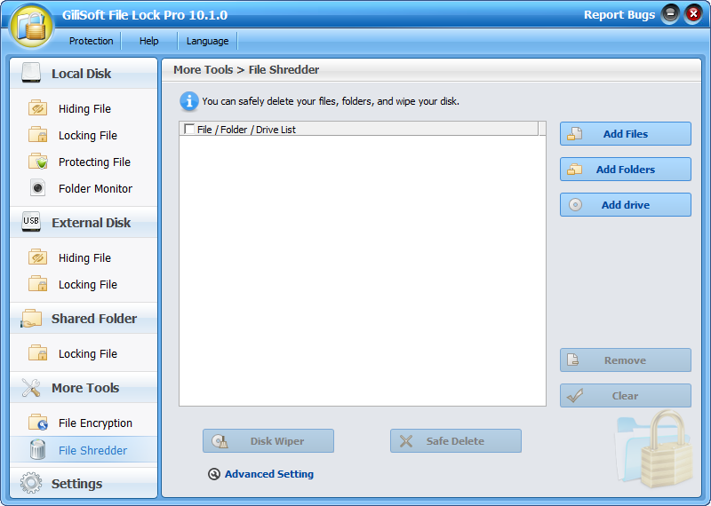 Gilisoft File Lock Pro picture or screenshot