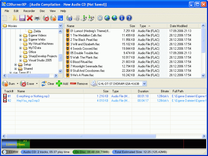 CDBurnerXP picture or screenshot