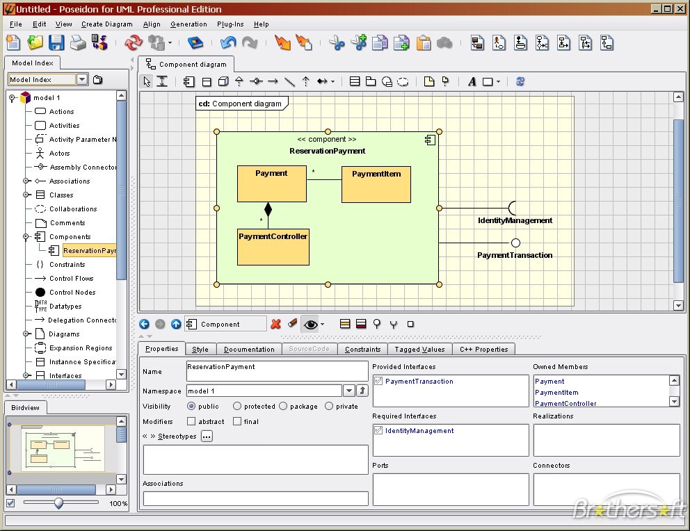 Poseidon for UML picture or screenshot