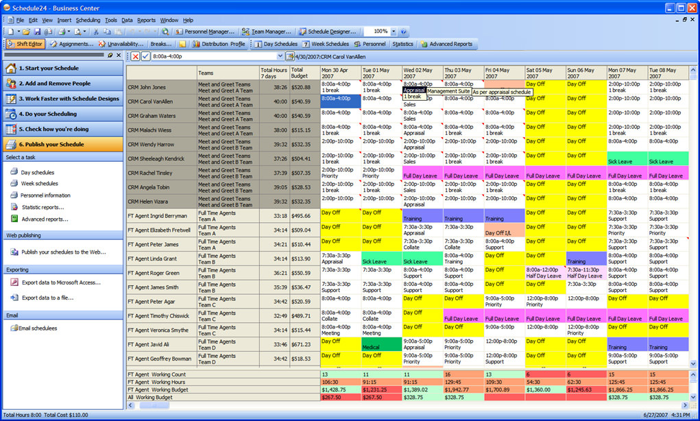 File extension WPT - Schedule24 schedule template