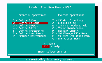 filePro Plus picture or screenshot