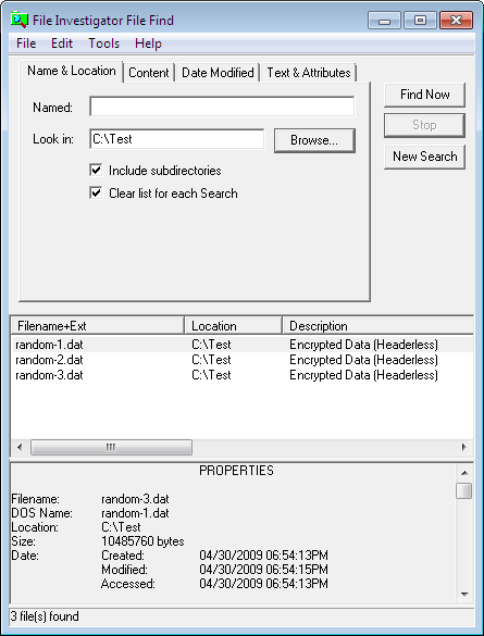 File Investigator picture or screenshot