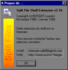 Split File Shell Extension picture or screenshot