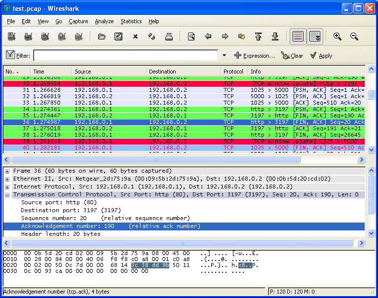 Wireshark picture or screenshot