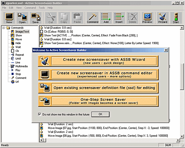 Active ScreenSaver Builder picture or screenshot