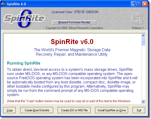 SpinRite picture