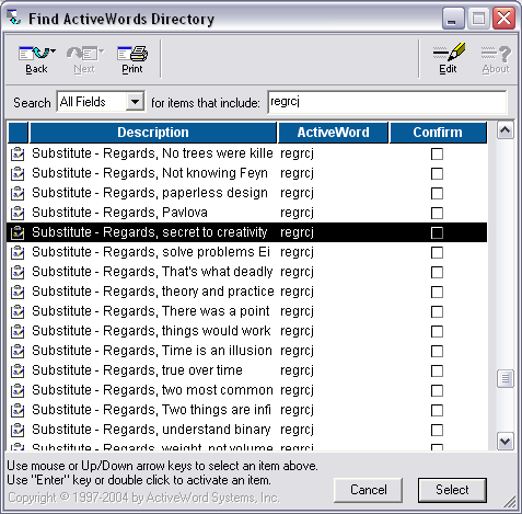 ActiveWords picture or screenshot