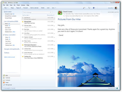 Windows Live Mail picture