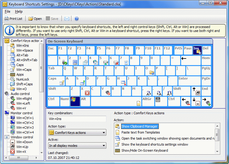 Comfort Keys picture or screenshot