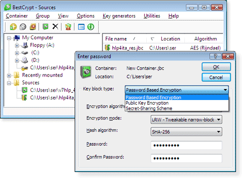 BestCrypt for Windows picture or screenshot