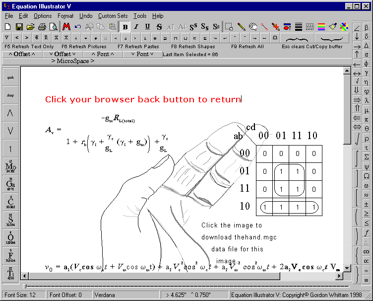 Equation Illustrator picture or screenshot