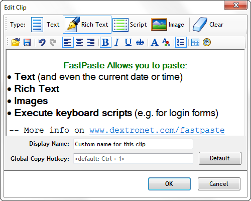 FastPaste picture or screenshot