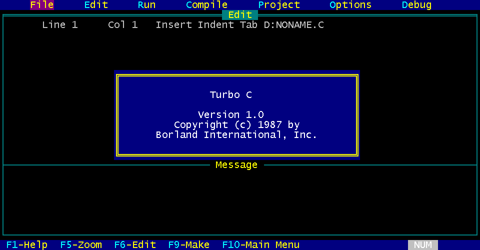 Turbo C picture or screenshot