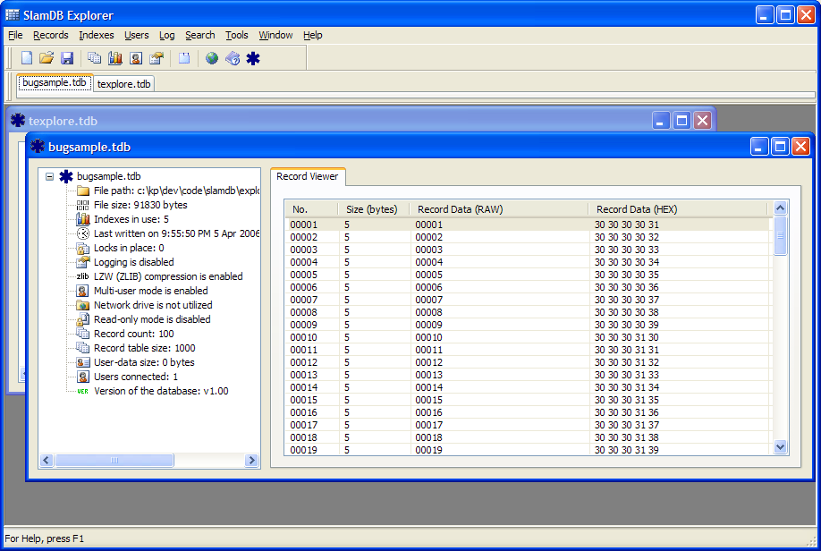 Slam Database Manager picture or screenshot