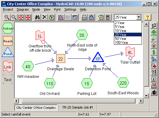 HydroCAD picture or screenshot