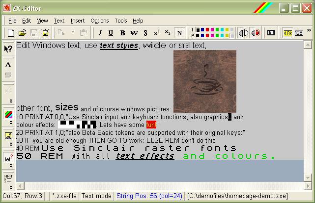 ZX-Editor picture or screenshot