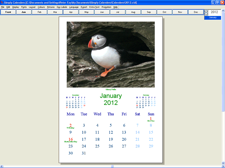 Simply Calenders picture or screenshot