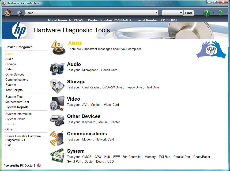 PC-Doctor for Windows picture or screenshot