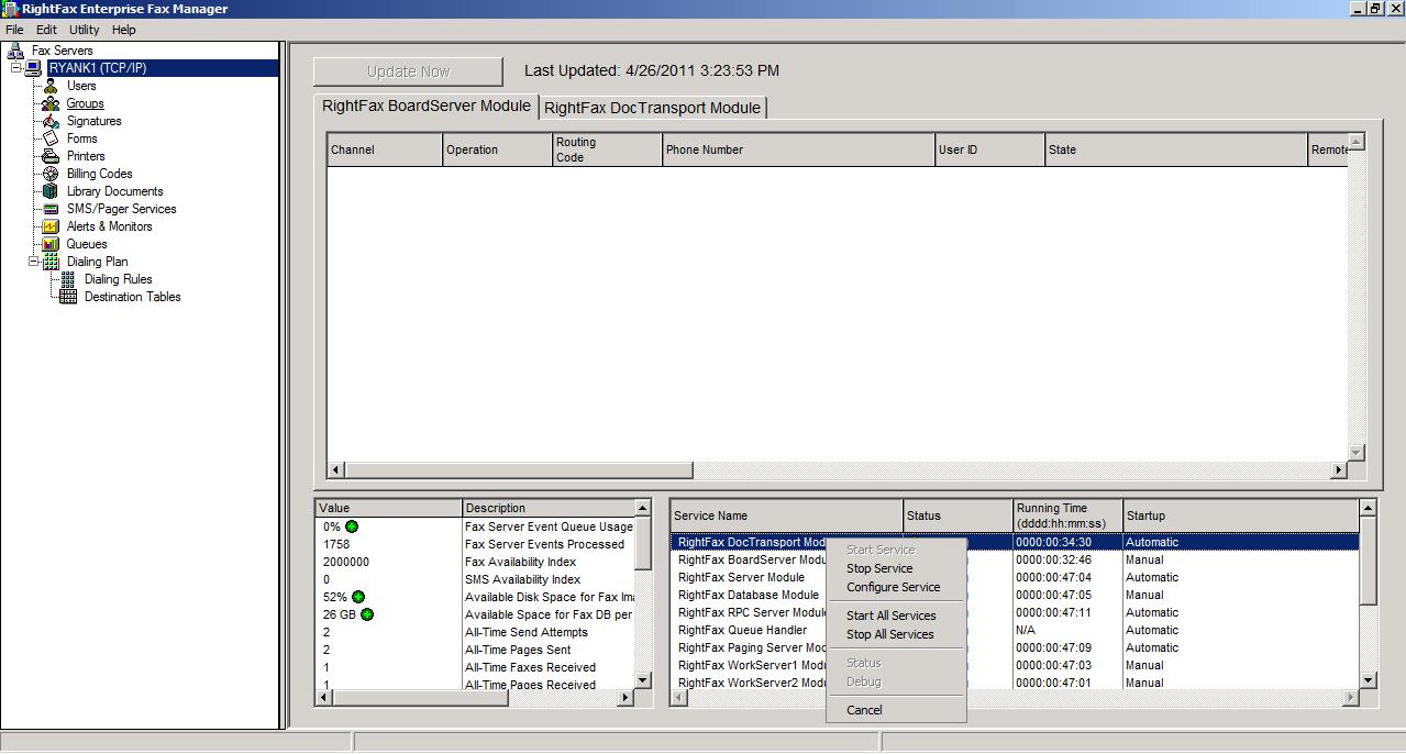 RightFax Fax Server picture or screenshot
