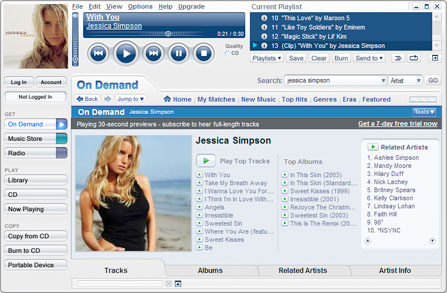 Musicmatch Jukebox picture or screenshot