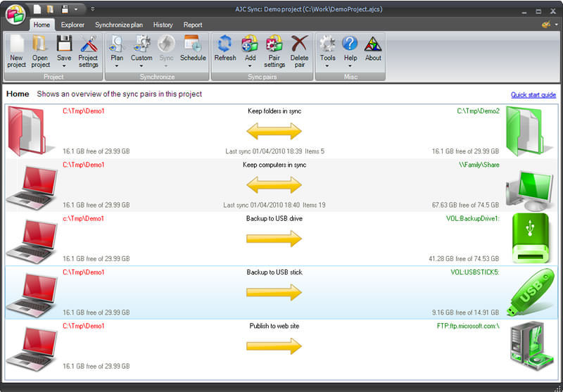 AJC Directory Synchronizer picture or screenshot