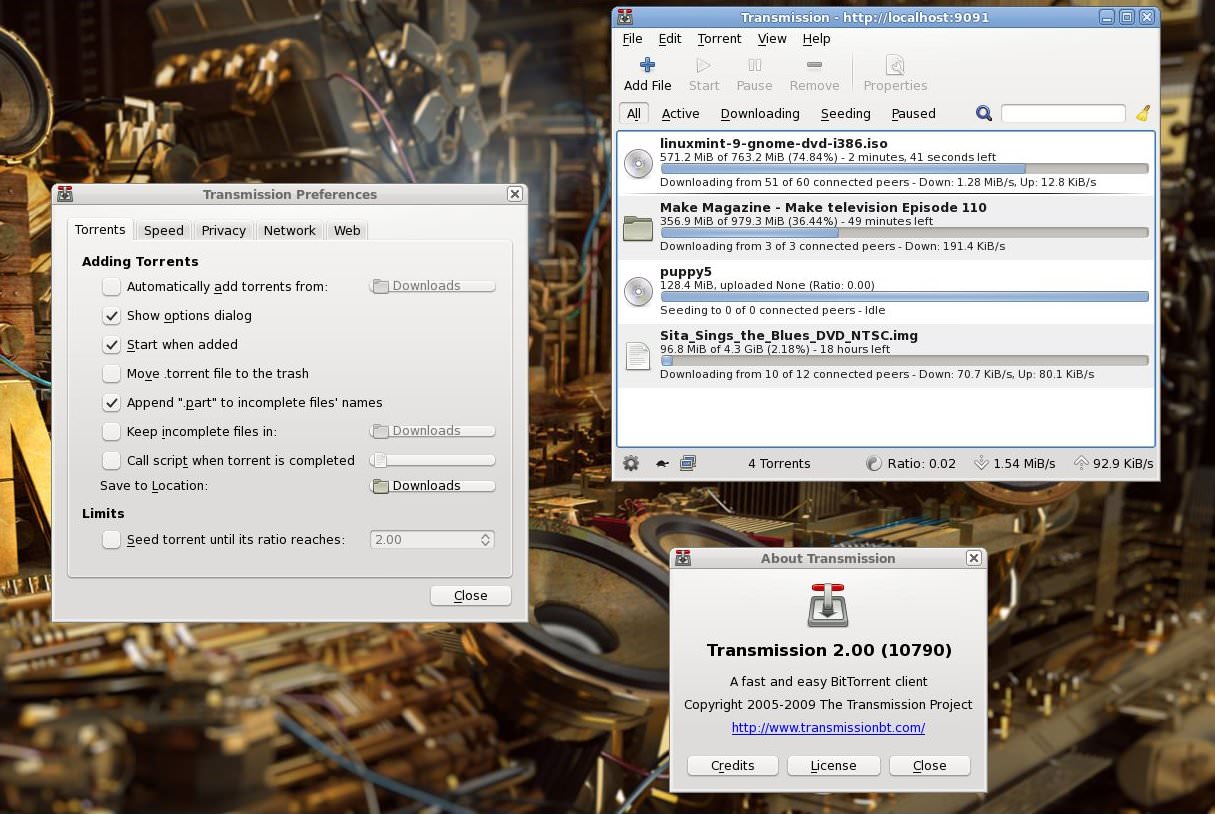 Transmission BitTorrent Client for Linux picture