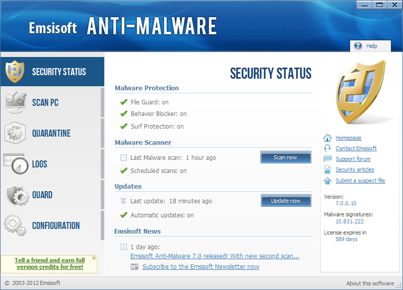 Anti-Malware picture or screenshot