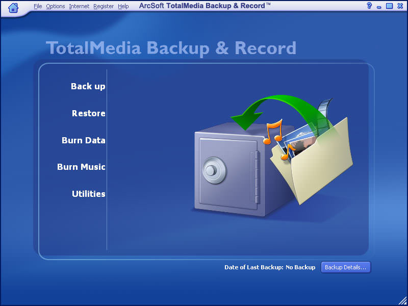 ArcSoft TotalMedia Backup & Record picture or screenshot