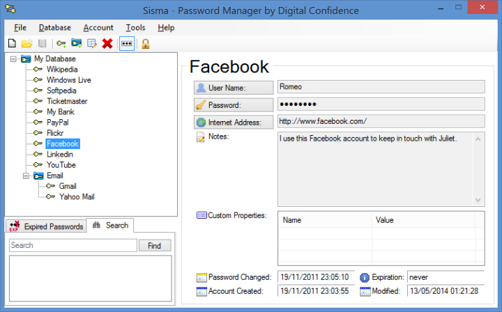 Sisma Password Manager picture or screenshot