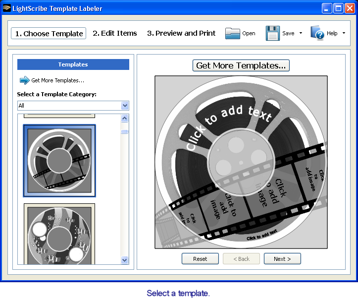 LightScribe Template Labeler picture or screenshot