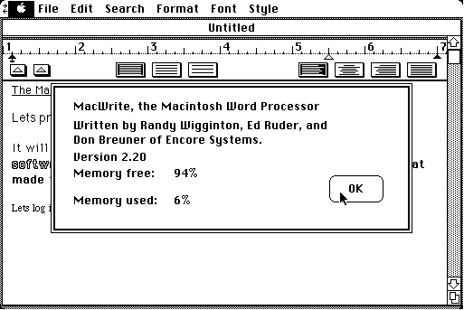 MacWrite picture