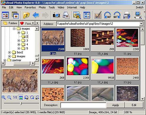 Ulead Photo Explorer picture or screenshot