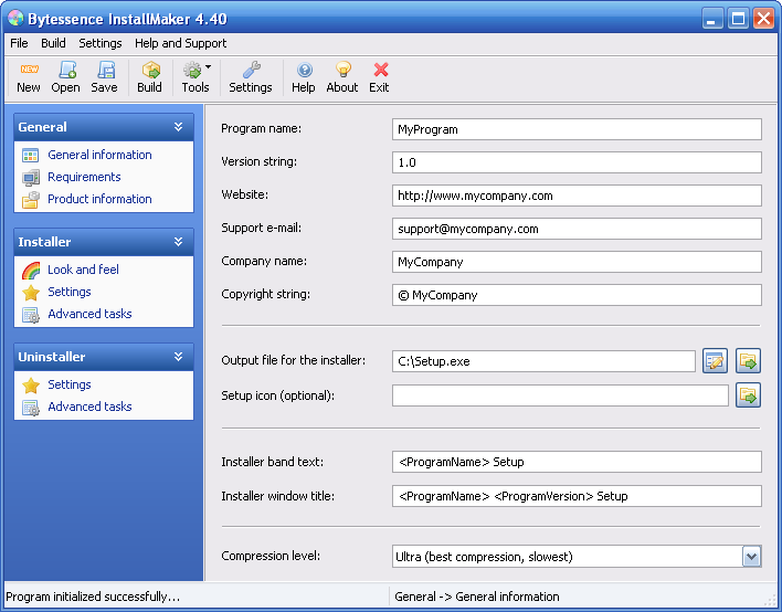 Bytessence InstallMaker picture or screenshot