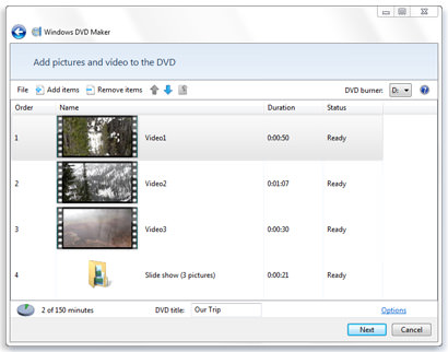 Afslut Let grøntsager Windows DVD Maker file extensions
