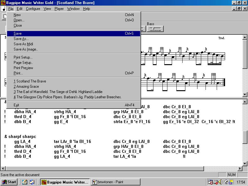 Bagpipe Music Writer GOLD picture or screenshot