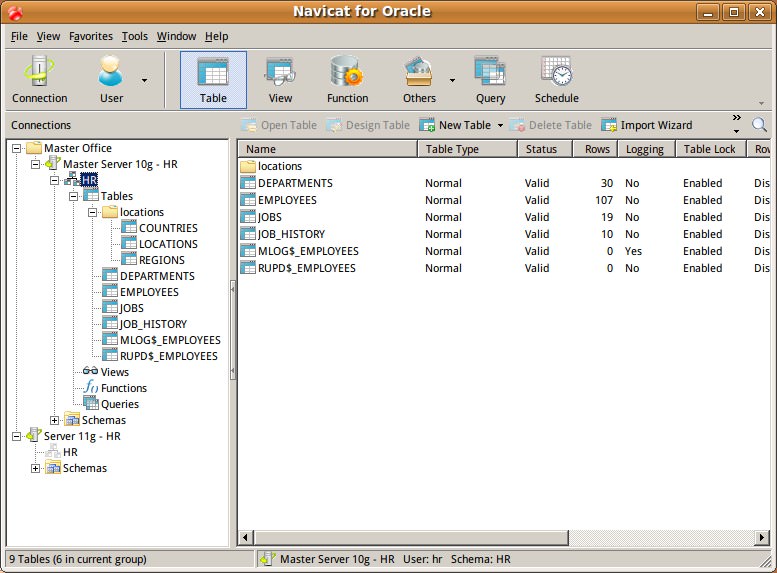 Navicat for Oracle (Linux) picture