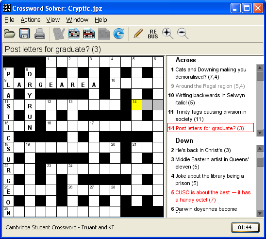 Crossword Solver picture or screenshot