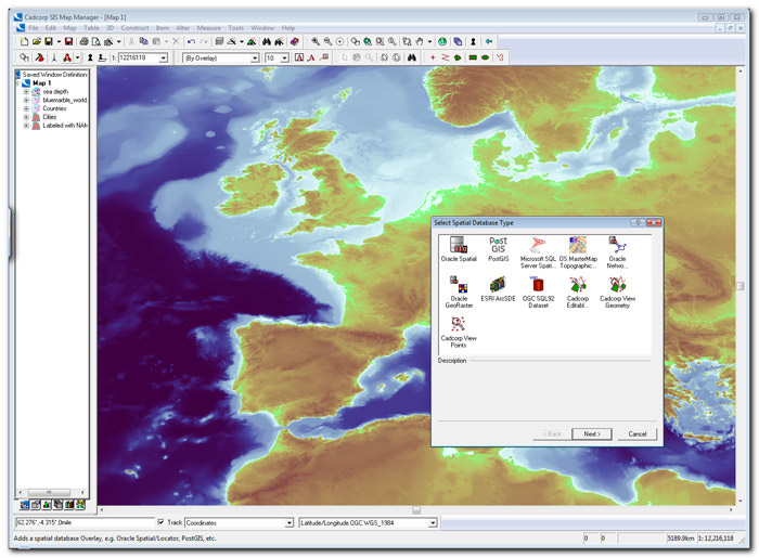 Cadcorp Map Manager picture or screenshot