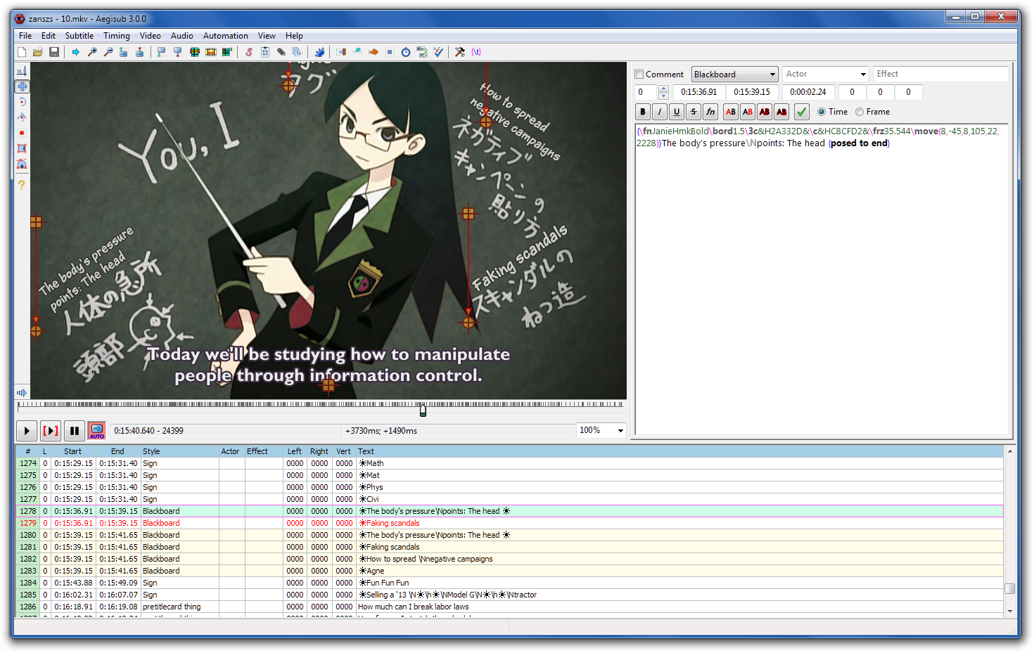 Aegisub file