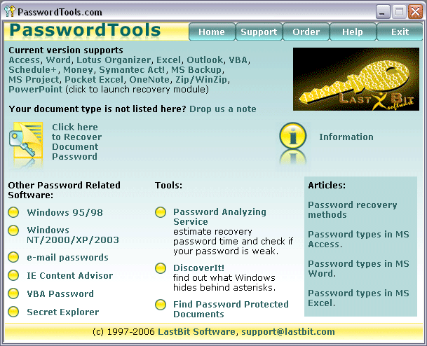 Password Recovery Tools picture or screenshot