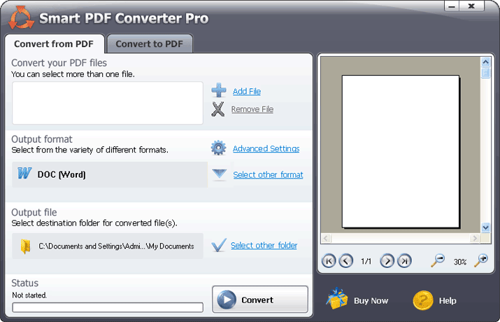 SmartSoft PDF to DOC Converter picture