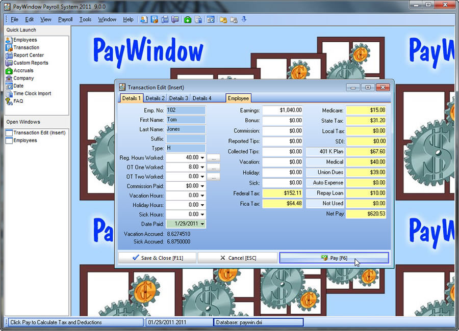 PayWindow picture or screenshot