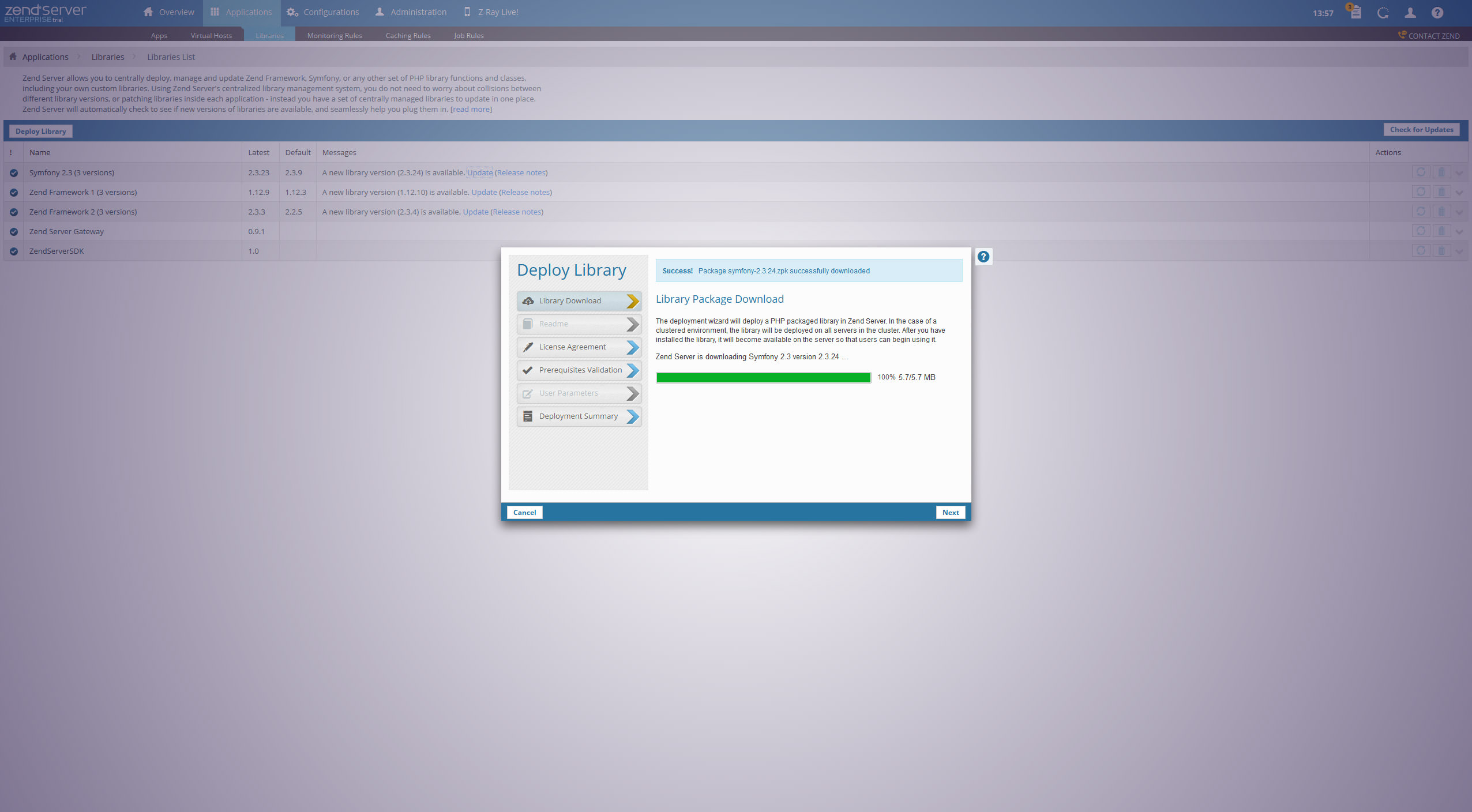 zend download file