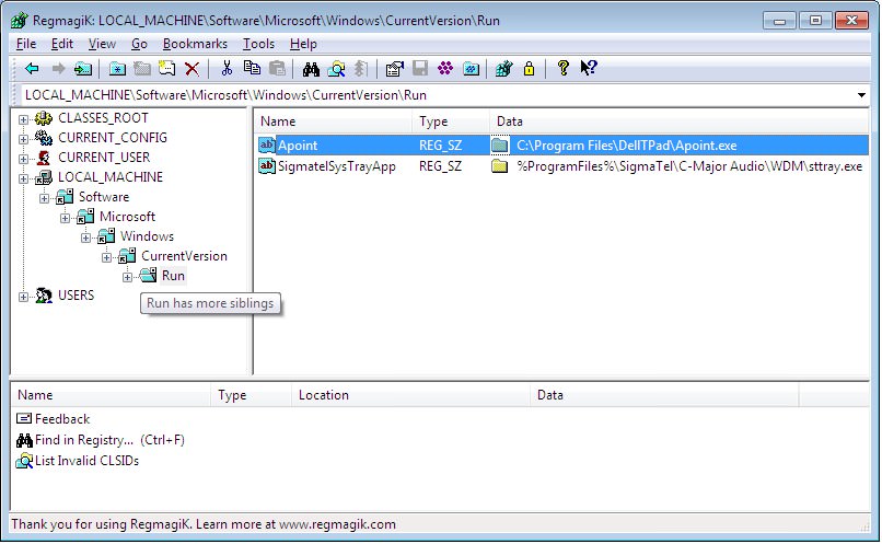 RegmagiK Registry Editor picture or screenshot