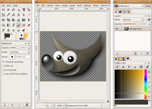 GIMP for Linux picture