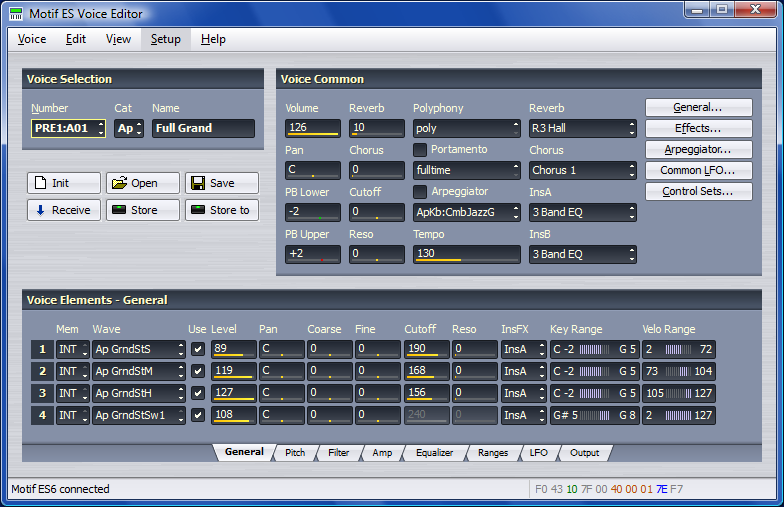 Motif Rack ES Voice Editor picture or screenshot